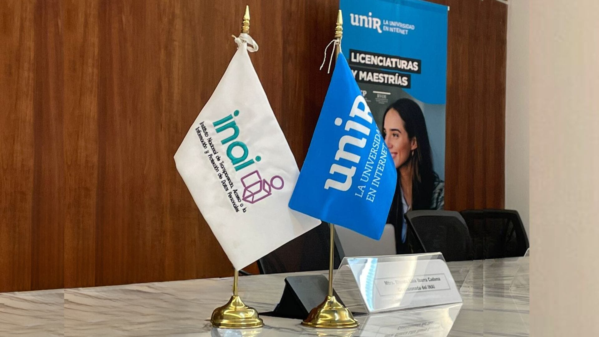 Instituto Nacional de Transparencia, Acceso a la Información y Protección de Datos Personales (INAI) y UNIR México firmaron un convenio de colaboración
